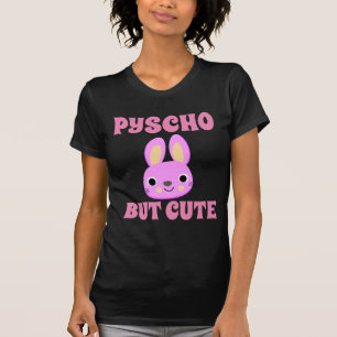PSYCHO, ABER NIEDLICHE BUNNY Black T - Shirt
