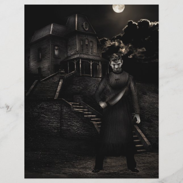 Psycho Anpassbare Halloween-Flyer Flyer (Vorne)