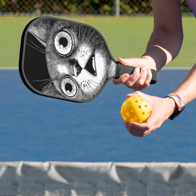 Psycho Cat Retro Pickleball Paddle (InSitu)