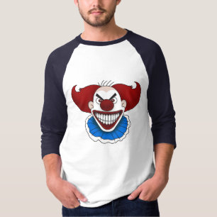 Psycho Clown Basic 3/4 Ärmel Raglan T-Shirt