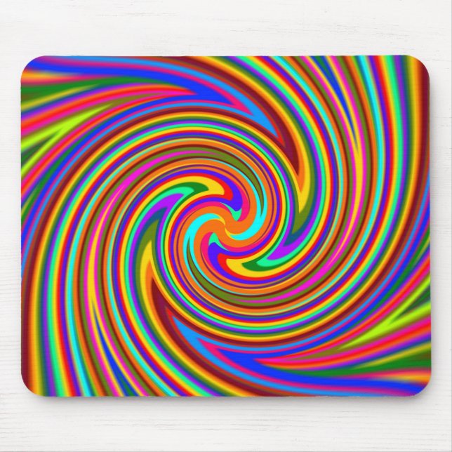 Psycho Color Swirl Mousepad (Vorne)