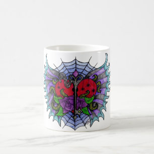Psycho-Daisy geflügelter Herz-Mug Kaffeetasse
