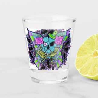 Psycho-Daizie Neon-Totenkopf-Shotgläser Schnapsglas