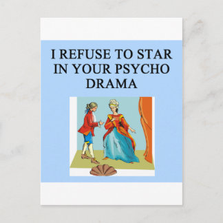 Psycho-Drama-Königin Postkarte