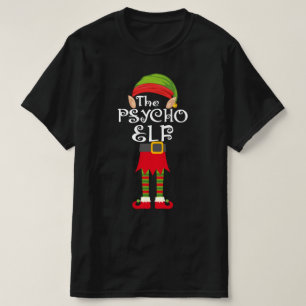 Psycho-Elf-Familie passend Weihnachten T-Shirt