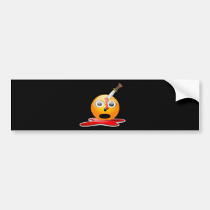 Psycho Emoji Autoaufkleber
