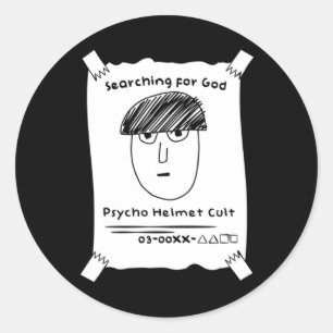 Psycho Helmet Cult Sticker