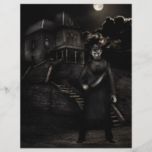 Psycho individuell anpassbare Halloween Flyer