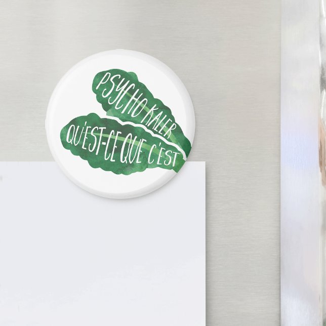 Psycho Kaler | Veggie Pun Magnet (Von Creator hochgeladen)