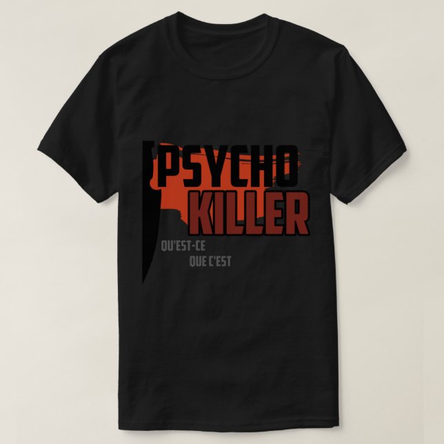 Psycho Killer - Essenzieller T - Shirt der Leiter (Design vorne)