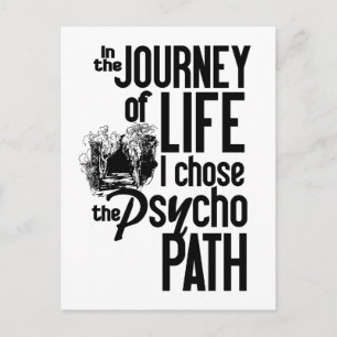 Psycho Path Postcard Postkarte