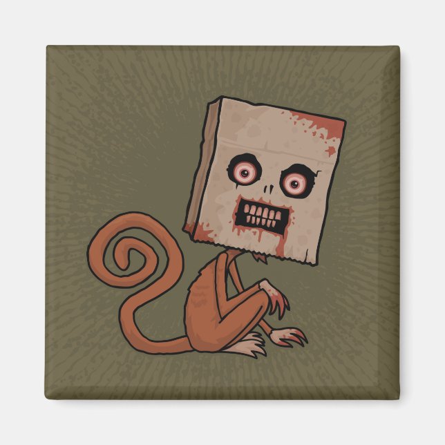 Psycho Sack Monkey Magnet (Vorne)