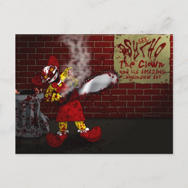 Psycho the Clown Postcard Postkarte (Vorderseite)