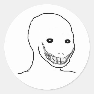 Psycho Wojak Aufkleber