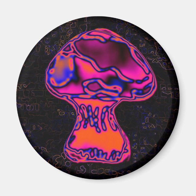 psychodelikater Pilz Magnet (Vorne)