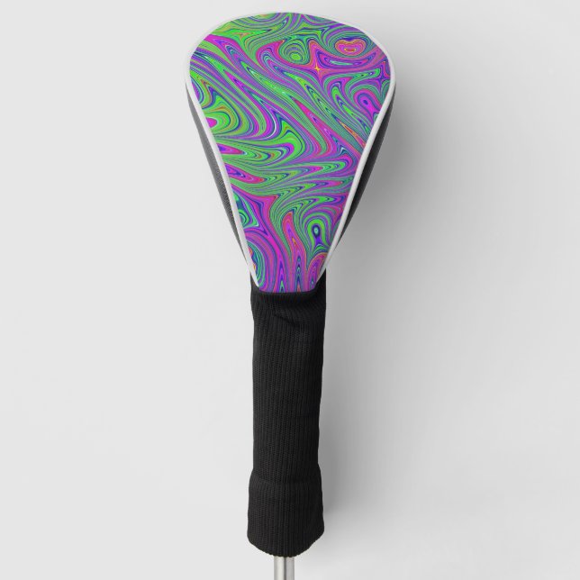 psychodelische Texturen Golf Headcover (Vorderseite)