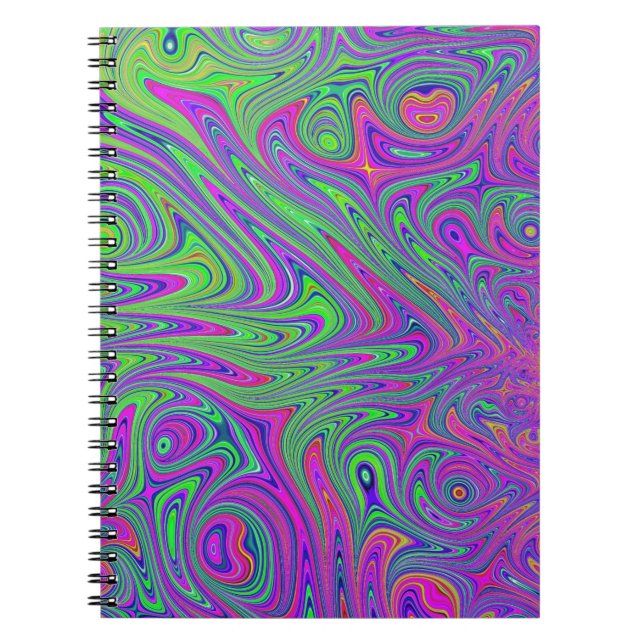 psychodelische Texturen Notizblock (Vorderseite)