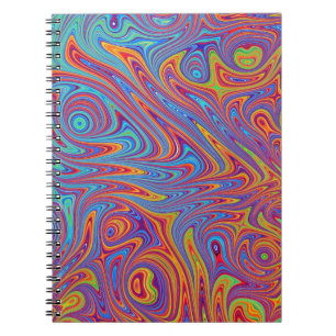 psychodelische Texturen Notizblock