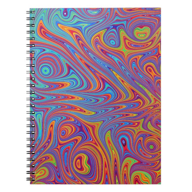 psychodelische Texturen Notizblock (Vorderseite)
