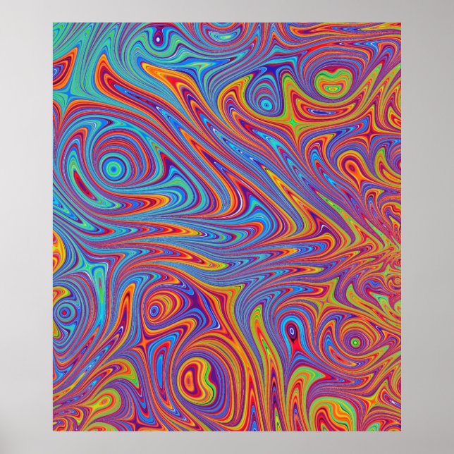 psychodelische Texturen Poster (Vorne)