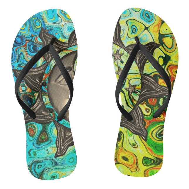 Psycholdelic Vibranic Sun Flip Flops (Fußbett)