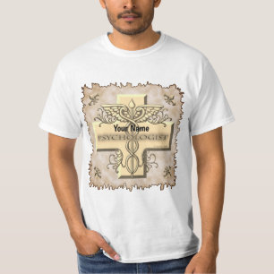 Psychologe Cross Caduceus T-Shirt