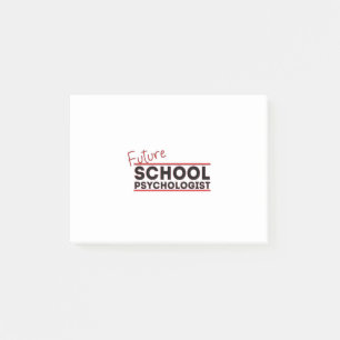 Psychologe der künftigen Schule Post-it Klebezettel
