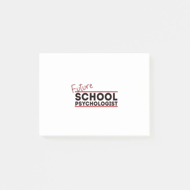 Psychologe der künftigen Schule Post-it Klebezettel (Vorderseite)