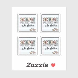 Psychologe der niedlichen Notebook-Papierschule Aufkleber