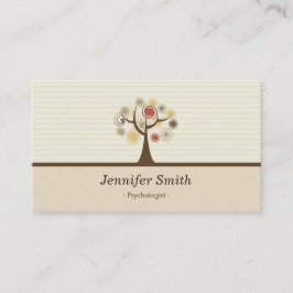 Psychologe - Elegantes natürliches Thema Visitenkarte