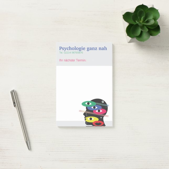 Psychologe Haftnotizen  Post-it Klebezettel (Büro)