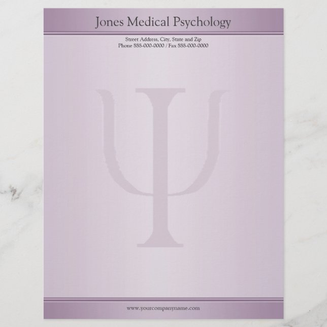 Psychologe Letterhead Briefbogen (Vorderseite)