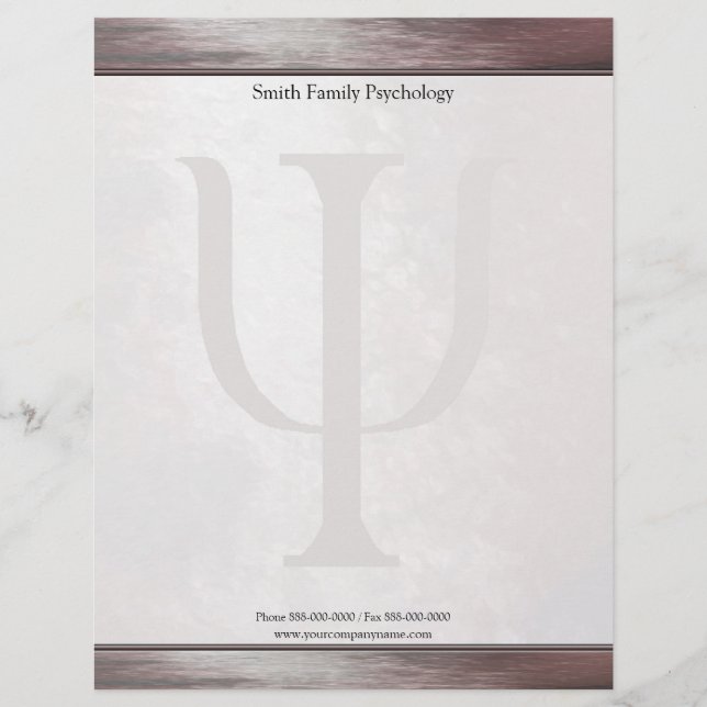 Psychologe Letterhead Briefbogen (Vorderseite)