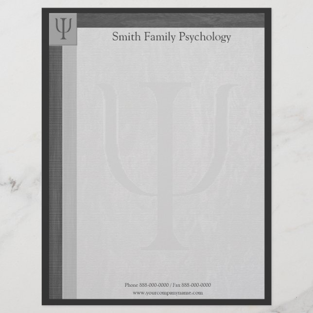 Psychologe Letterhead Briefkopf (Vorderseite)