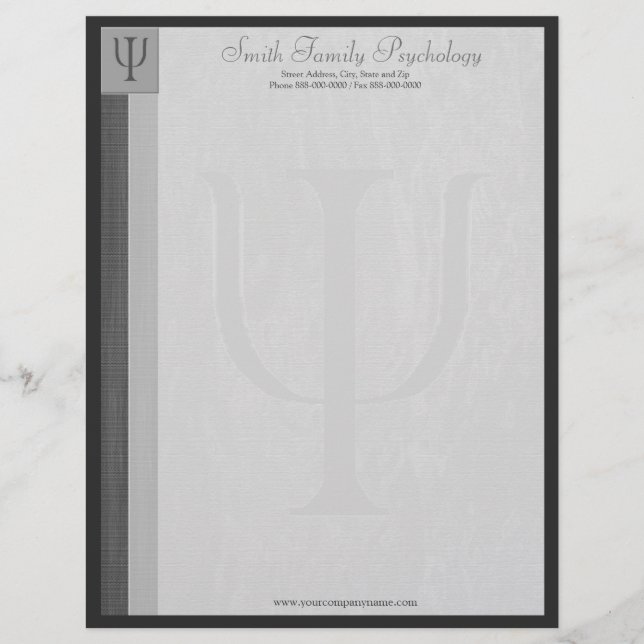 Psychologe Letterhead Briefkopf (Vorderseite)