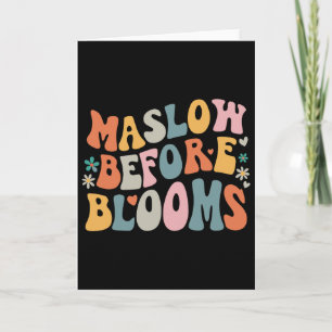 Psychologe Maslow Vor Bloom Beschleunigte Lehrer C Karte