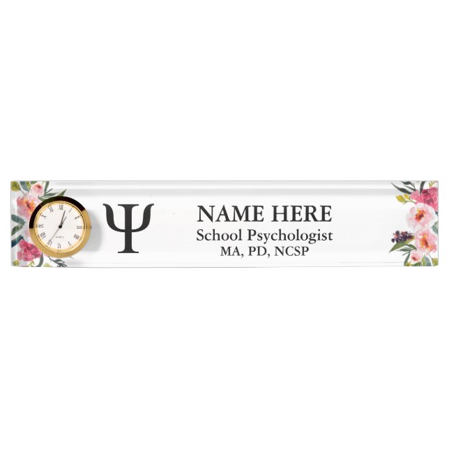 Psychologe Namensplakette (Vorderseite)