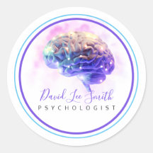Psychologe/Neurologe Klassischer Rundsticker