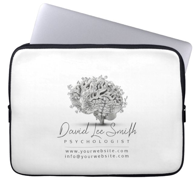 Psychologe / Neurologe Minimalistisch Laptopschutzhülle (Vorderseite)