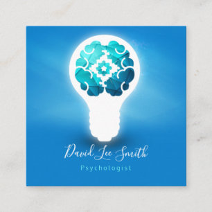 Psychologe / Neurologe Quadratische Visitenkarte