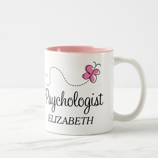 Psychologe-personalisierte Job-Tasse für sie Zweifarbige Tasse (Rechts)