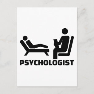 Psychologe Postkarte
