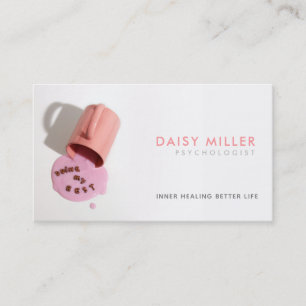 Psychologe Slogans Visitenkarten Visitenkarte