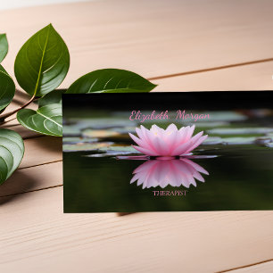 Psychologe Therapeut Zen, Lotosblume Visitenkarte