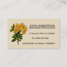 Psychologen ernennen Visitenkarten für Blumenbeste