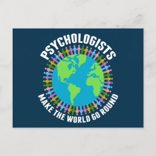 Psychologen machen die Welt zum Alltag in der Psyc Postkarte