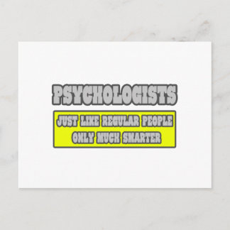 Psychologen ... Viel schlauer Postkarte