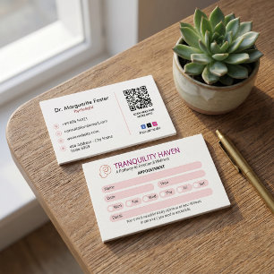 Psychologenklinik-Geschäft   Moderne Terminvereinb Visitenkarte