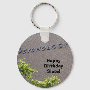 PSYCHOLOGIE, alles- Gute zum Geburtstagschiefer! Schlüsselanhänger