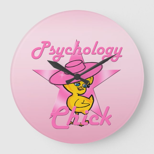 Psychologie Chick #8 Große Wanduhr (Vorderseite)